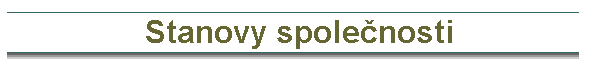 Stanovy spolenosti